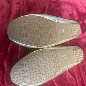 Stylish Women's Shoes in Gold and Brown